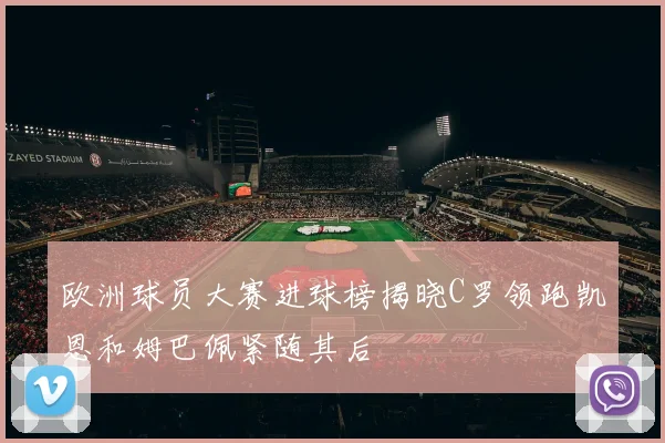 欧洲球员大赛进球榜揭晓C罗领跑凯恩和姆巴佩紧随其后